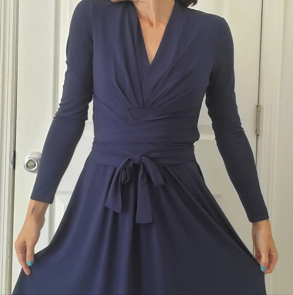 Navy blue dress